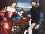 Lorenzo Lotto Giovanni della Volta with His Wife and Children Germany oil painting artist